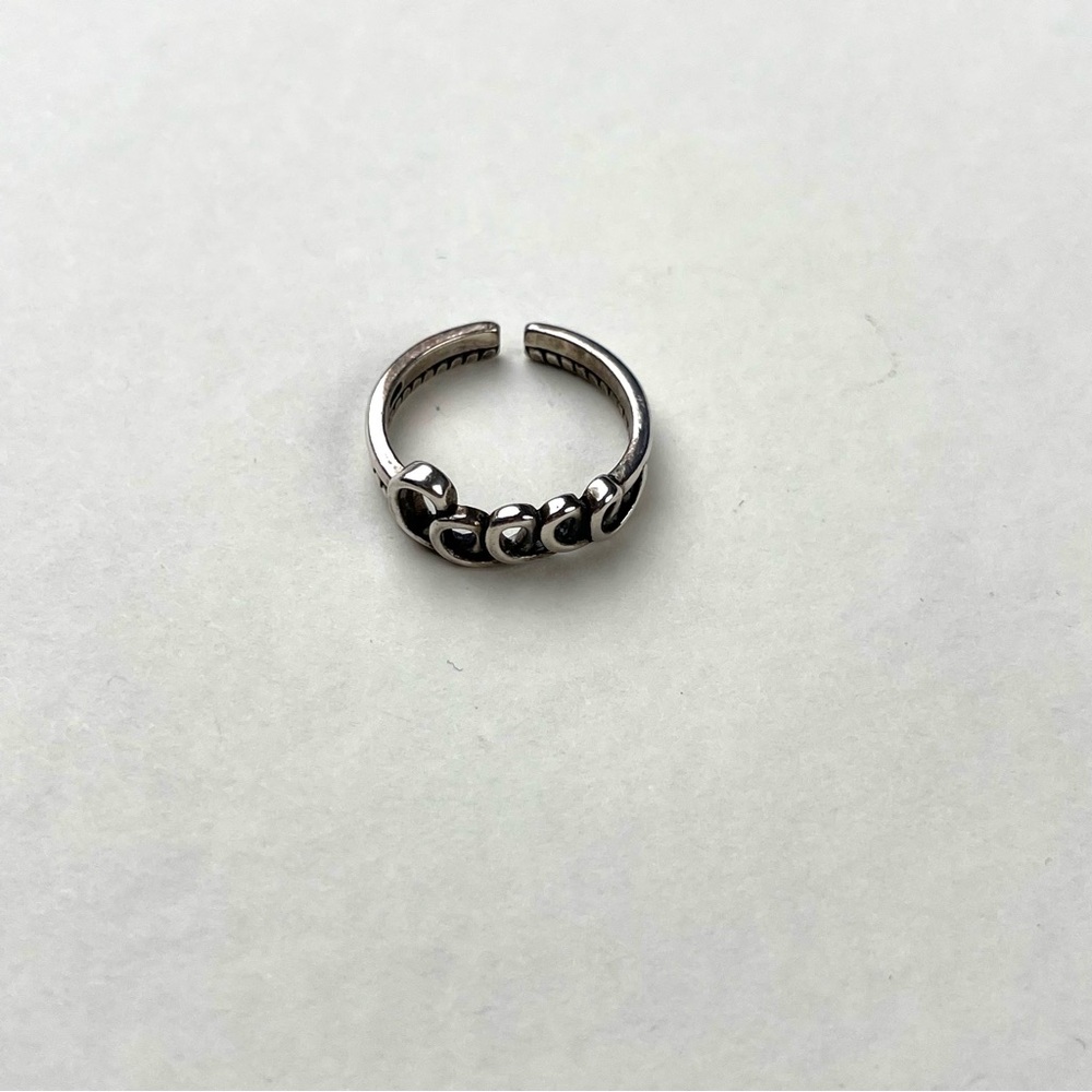 Silver Chain Design Ring